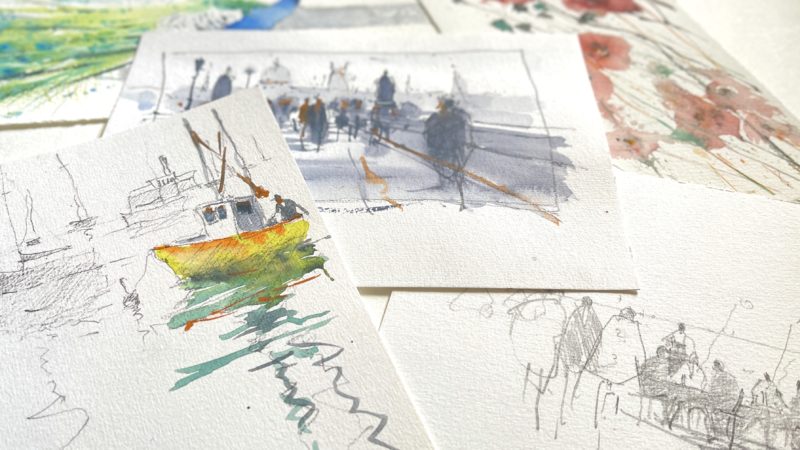 Croquis et initiation à l’aquarelle pour les jeunes et pour les adultes