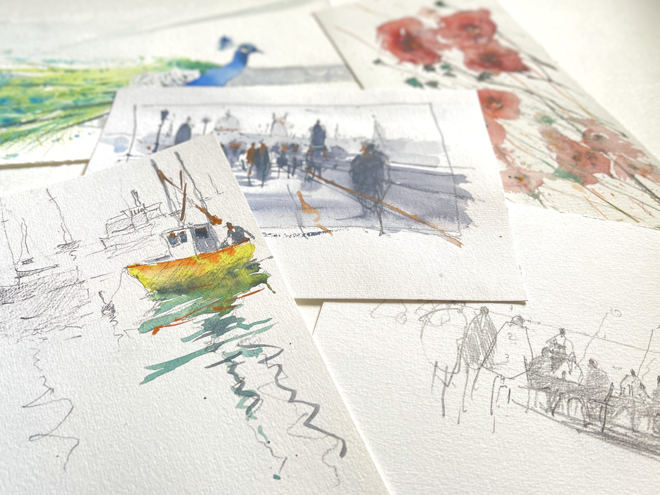 Croquis et initiation à l’aquarelle pour les jeunes et pour les adultes