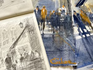 Croquis et initiation à l’aquarelle pour les jeunes et pour les adultes