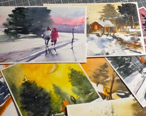 Cartes de Noël pour parents et enfants - Atelier ARTES